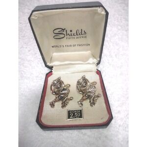 Golfer Caricature Vintage HICKOK USA Cuff Links